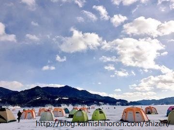 糠平湖 ワカサギ釣り