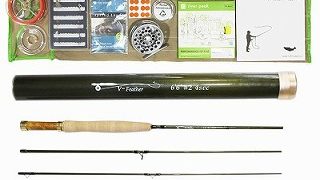山岳渓流用スーパーショートフライロッドセット